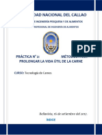 Metodos para Prolongar La Vida Util de La Carne