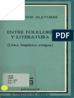 Frenk Alatorre, Margit - Entre folklore y literatura. Lírica hispánica antigua.