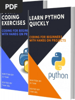 Learn Python Quickly and Python Coding Exercises Coding For Beginners B08RDY478F