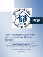 Taller Estrategias en El Abordaje de Salud Mental en Med Fam