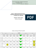 BLS-Timetable 28th March - 04th April 2022