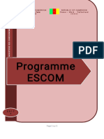 Programme 1er Cycle ESCOM-1
