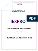 Materials and Resources in EFL: Current Contexts and Curricula