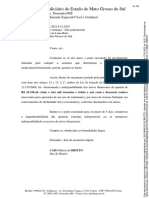 Poder Judiciário Do Estado de Mato Grosso Do Sul: Comarca de Dourados/MS 1 Vara Do Juizado Especial Cível e Criminal