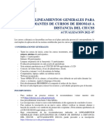 Lineamientos Generales Estudiantes Cursos Idiomas Distancia Ciucss