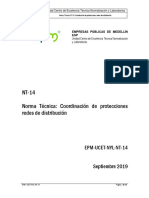 Nt-14 Norma Tecnica Coordinacion de Protecciones Redes de Distribucion