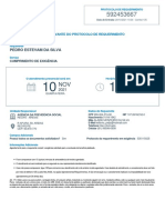 Protocolo de requerimento para cumprimento de exigência