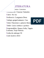 Género lírico y funciones del lenguaje