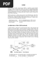 Figure 1. General Architecture of A GSM Network