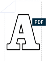 Moldes de Letras Abecedario