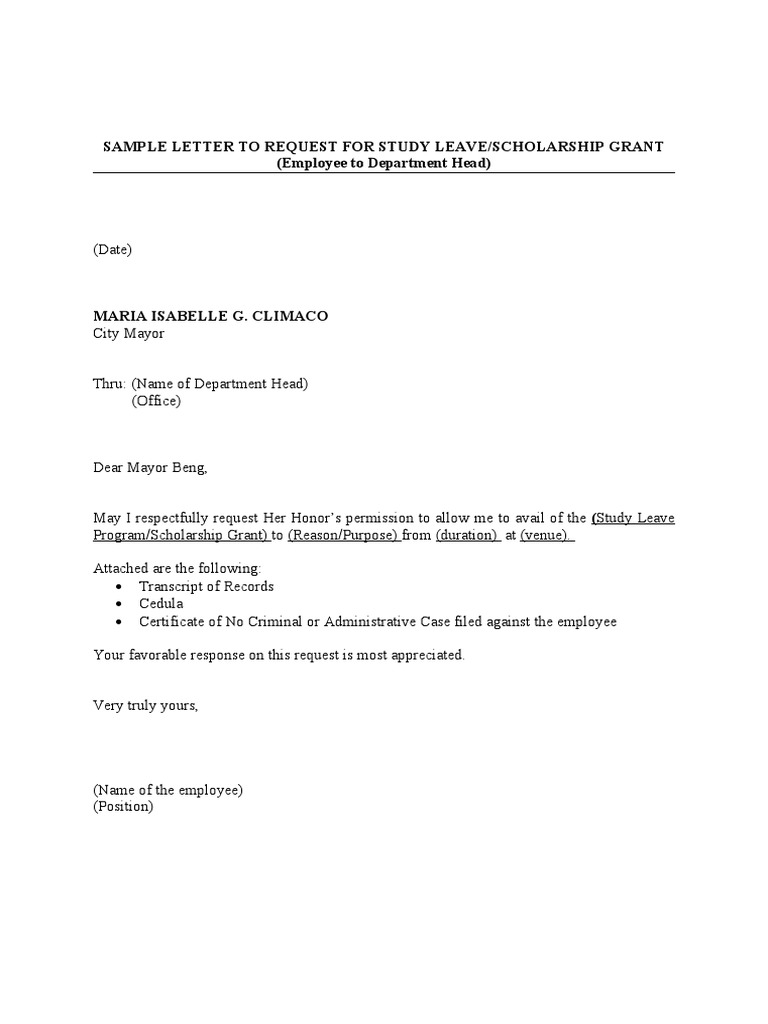 letter-format-study-leave-scholarship-request-employee-to-dh-pdf