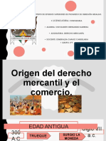 Linea Del Tiempo Origen Derecho Mercantil y Comercio Cesvi