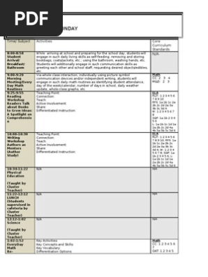 Lesson Plan Template for Word