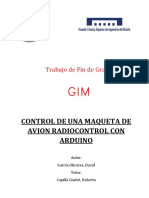 García - Control de Una Maqueta de Avión de Radiocontrol Con Arduino
