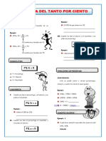 Regla Del Tanto Por Ciento para Segundo de Secundaria