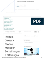 Product Owner X Product Manager - Semelhanças e Diferenças