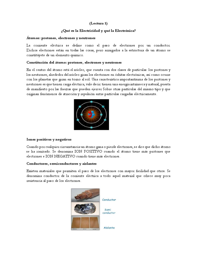 Los Efectos de La Corriente Eléctrica Lectura 3 | PDF | Electricidad