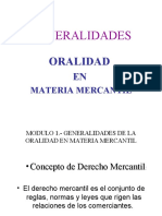 Generalidades de La Oralidad Tamaulipas