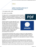 Alterações da Lei do Ambiente de Negócios no CPC