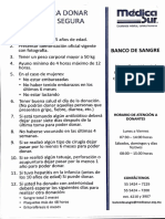 Guía para donar sangre de forma segura