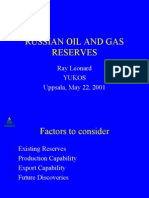 2001 Russian Oil and Gas Reserves