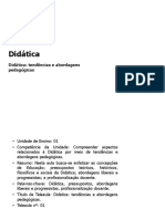 Didática: tendências e abordagens pedagógicas