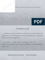 Quimioluminiscencia para Revelado de Mancha de Sangre Humana