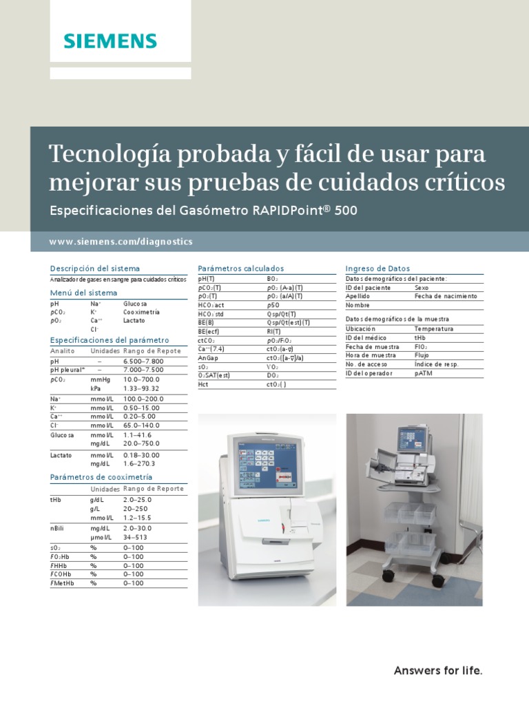 RAPIDPoint 500 | PDF