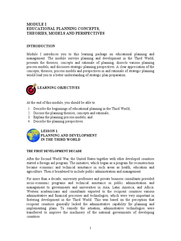 Educational Planning in the Third World | PDF | Strategic Planning ...