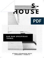 S-HOUSE RAB DAN SPESIFIKASI