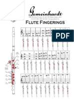Tabla de Posiciones Flauta Travesera Gemeinhardt