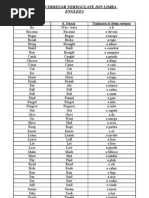 Lista Verbelor Neregulate Incepatori