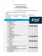 Lampiran 12 Lembar Pengamatan Kultur Dan Budaya Sekolah