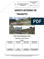 Reglamento - Interno - Transito - 2021 - Icm - Pachapaqui Aprobado Csso