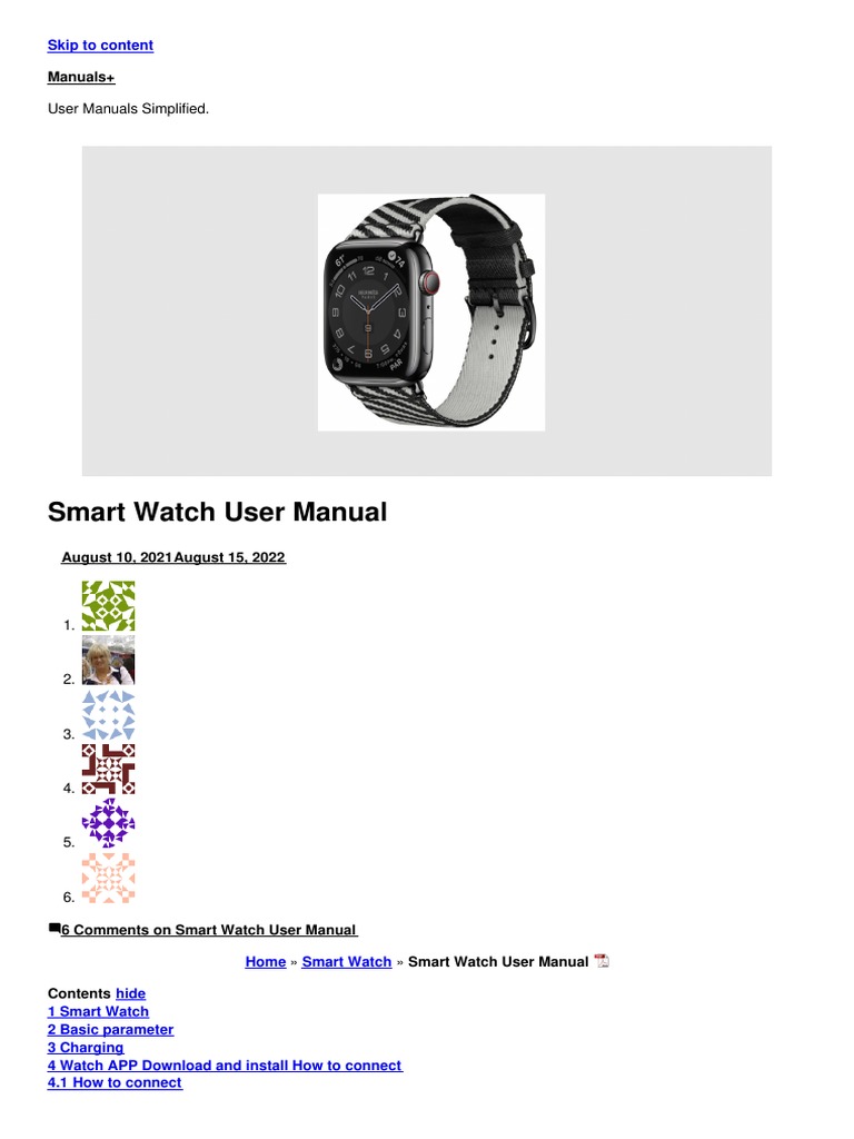 Manual Rsearch | PDF | Apple Watch | Smartwatch