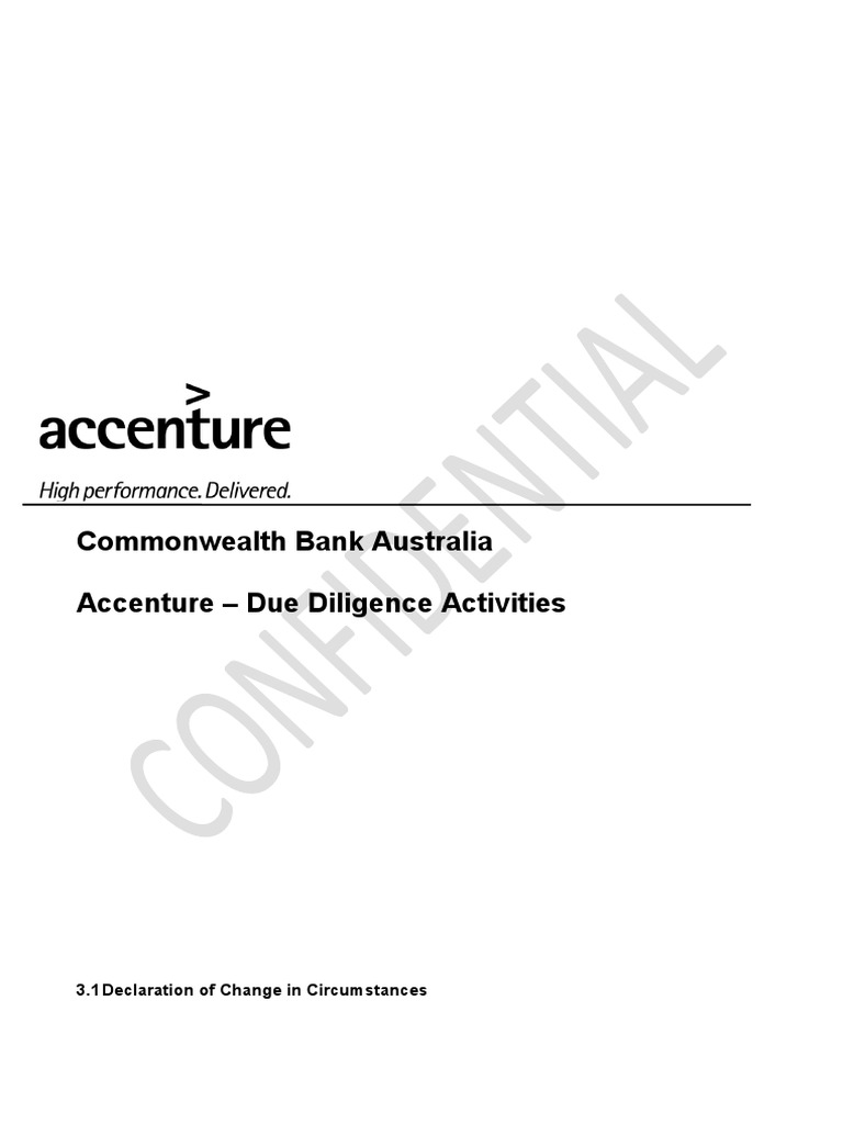 Accenture CBA Due Diligence Forms | PDF | Information Security ...