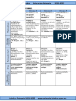 Octubre - 3er Grado Dosificación (2021-2022)