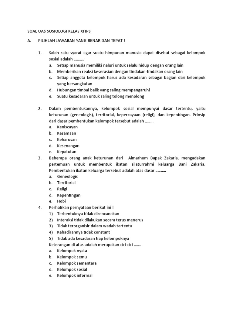 Mengasah Kemampuan Berpikir Kritis: Menaklukkan Soal HOTS Sosiologi Kelas XI Bab 3