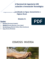 OSMOSIS INVERSA. Exposicion