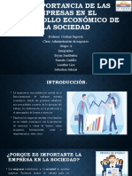 La importancia de las empresas en la sociedad