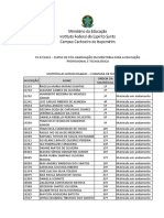 Matrículas Homologadas - Chamada de Suplentes Iv 1