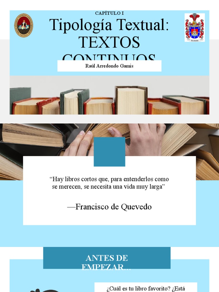 Tipos y características de textos continuos | PDF | Cuentos | Novelas
