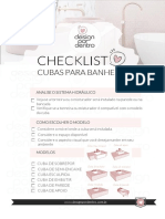 Checklist Cubas Banheiro - DPD