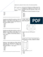 Relações entre vértices, faces e arestas de poliedros