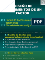 2.1y2.2 Familia de Diseños - Modelo D Efectos Fijos