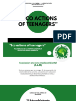 Eco Actions of Teenagers