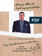 Buku Program Majlis Perpisahan Cikgu Abdul Hazam