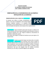 Guion para Simulación de Audiencia. 1