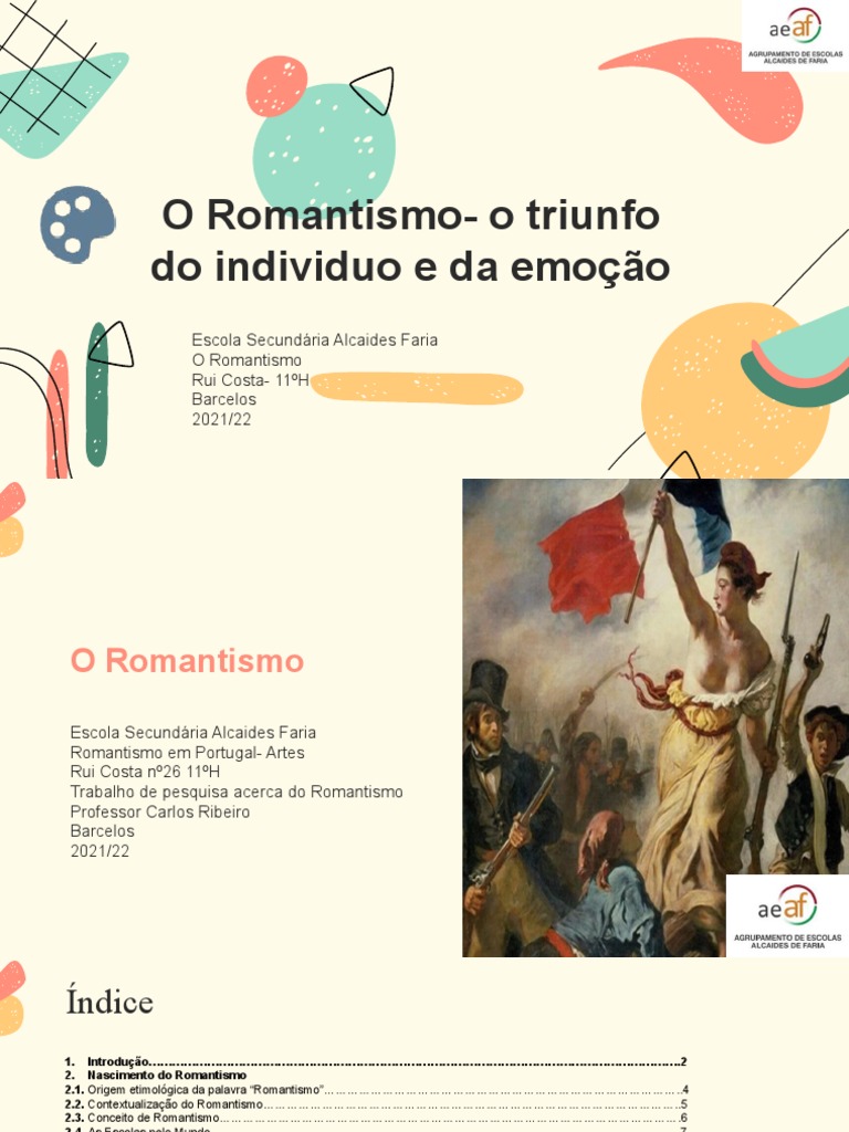 O Romantismo: Origem e Características | PDF | Romantismo | Pintura em ...