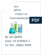 Chemistry Investigatory Project On Food